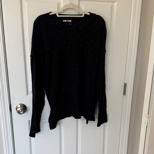 DKNY Black and White Speckled Sweater